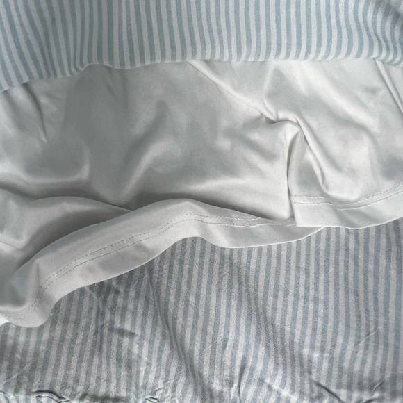 Torrid Blue White Striped Cold Shoulder Challis Dress - Picture 12 of 15